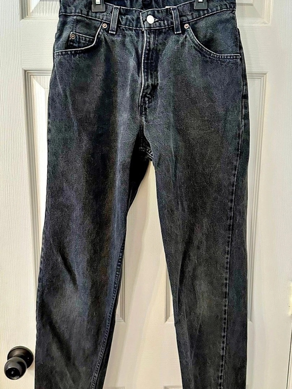 Vintage Levi’s 960 Loose Fit Straight Leg Jeans Size 11 Black Orange Tab USA